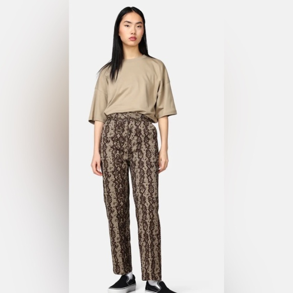 Dickies‎ Camden brown snakeskin print Straight leg khaki pants Pants Size 6R new